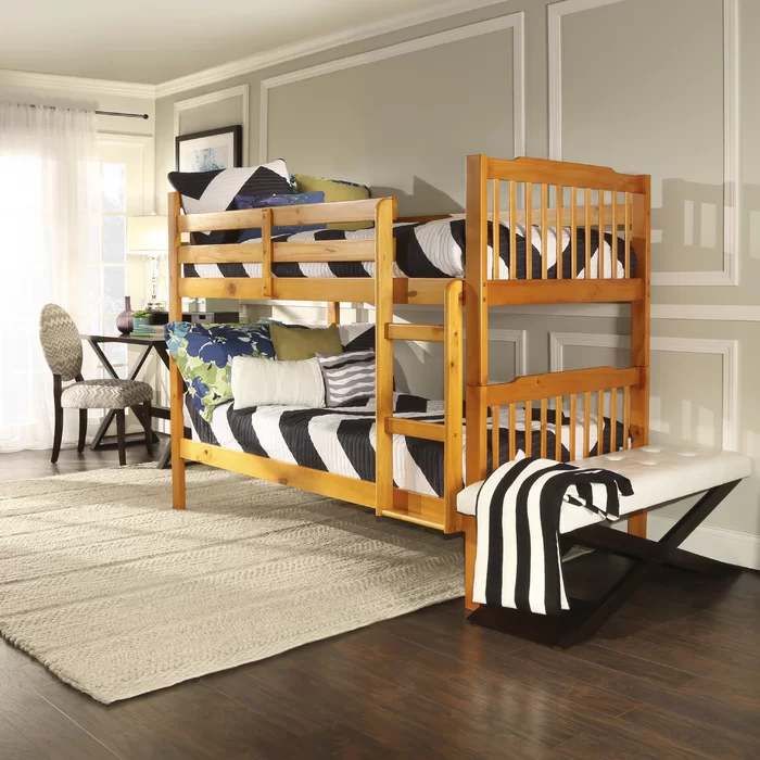 Siblings 2 Level Stylish Handmade Teak Wood Bunk Bed