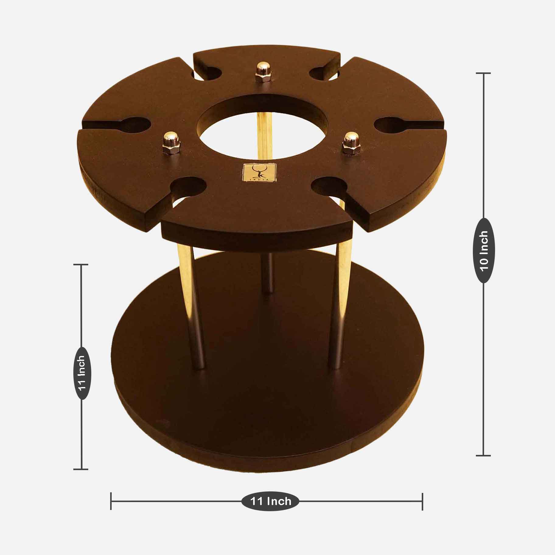 Sobre Wooden Wine Rack, Storage Glass Organizer - Image 3