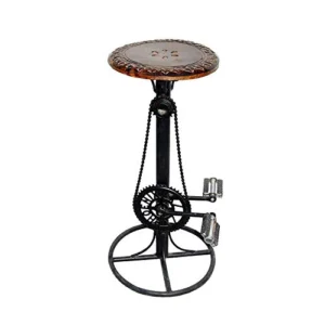 Natural Art & Crafts Wooden & Wrought Iron Bar Stool Chair Natural Wood Blocks