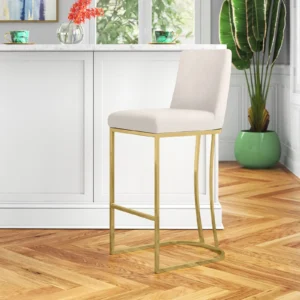 Allenvaley Swivel Upholstered 26'' Counter and Bar Stool