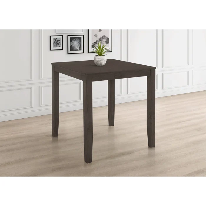 Axes Modern Teak Wood Rectangular 4 Seater Dining Table Set ( Walnut Finish ) - Image 3