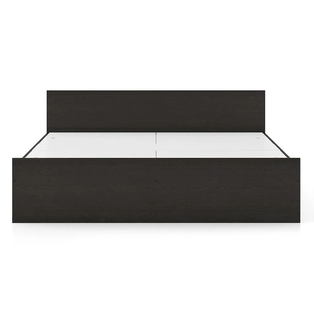 Simple Box Storage Bed in Dark Wenge Finish - Image 4