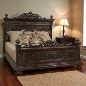 Victorian Headboard Carving BedÂ
