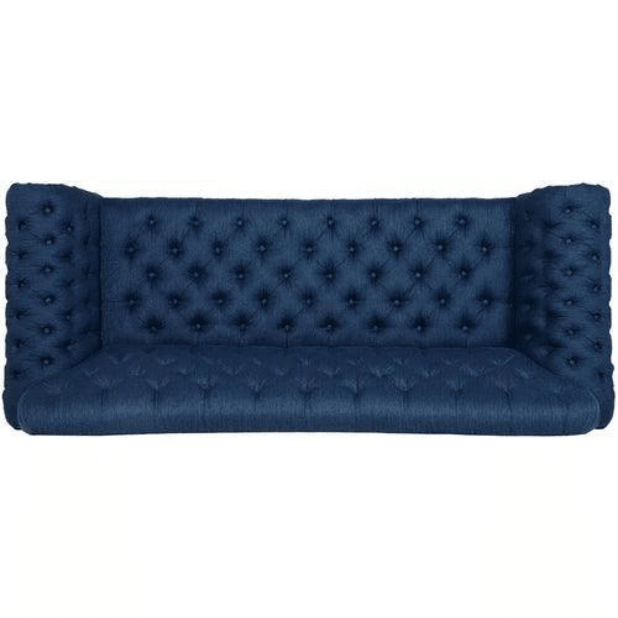 Nathan Chesterfield Button Tufted 3 Seater Sofa Set ( Blue ) - Image 3
