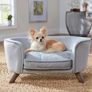 Natural Art & Craft Wooden Heisler Handmade Teak Wood Dog And Baby Sofa