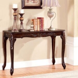 Hand Carved Teak Wood Royal Decor Console Table Vintage Design Hallway Entryway