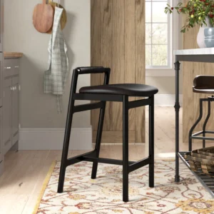 Solenea Counter & Bar Stool with Backrest, Comfortable Seating for Kitchen Island, Bar, or Dining Room