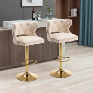 Rosdorf Swivel Adjustable Height Counter and Bar Stool (Set of 2)