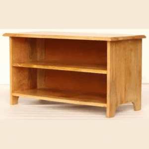 VacÃo Sheesham Wood Shoe Rack with 2-Tier Shelves Space-Saving Entryway & Hallway