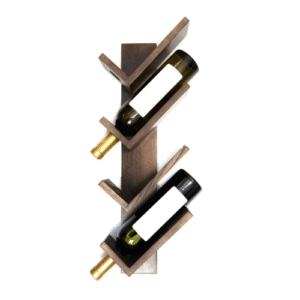 4 Bottle Holder Elegant Wooden Wall Mounted Wine Rack, Wall Hanging Mini Bar for Home