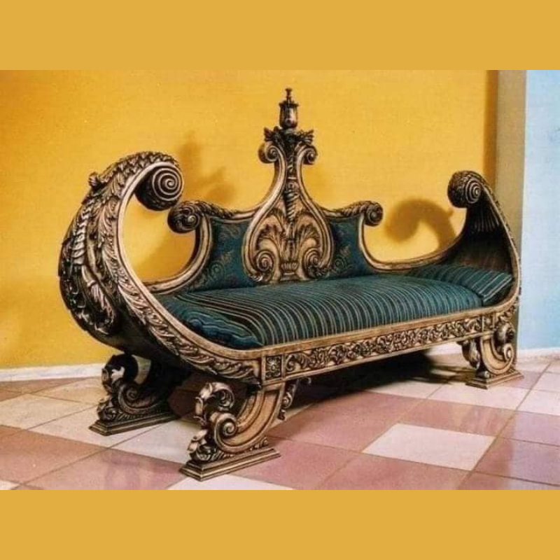 Stylish Hand-Carved Teak Wood Designer Wedding Sofa Luxury for Wedding Décor, Living Room, and Special Events