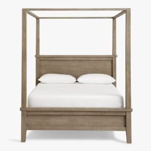 Farmhouse Canopy Bed Royal Handmade Teak Wood Poster Bed
