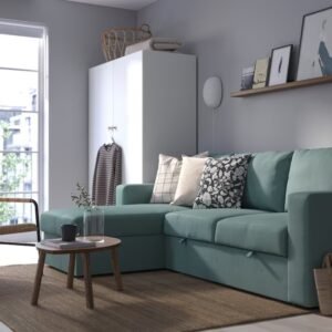 Tibbleby Handmade L-Shaped Sofa Cum Bed with Storage Convertible Modern for Living Room, Space-Saving Sectional Sofa