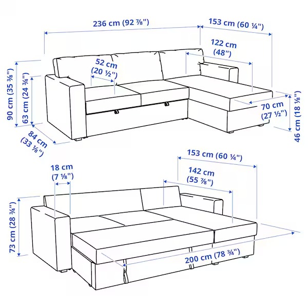 Tibbleby Handmade L-Shaped Sofa Cum Bed with Storage Convertible Modern for Living Room, Space-Saving Sectional Sofa - Image 5
