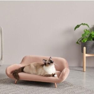 Atypical Handmade Classic Comfortable Pet Sofa Luxury Dog & Cat Bed, Stylish Pet Lounge for Small to Medium Pets