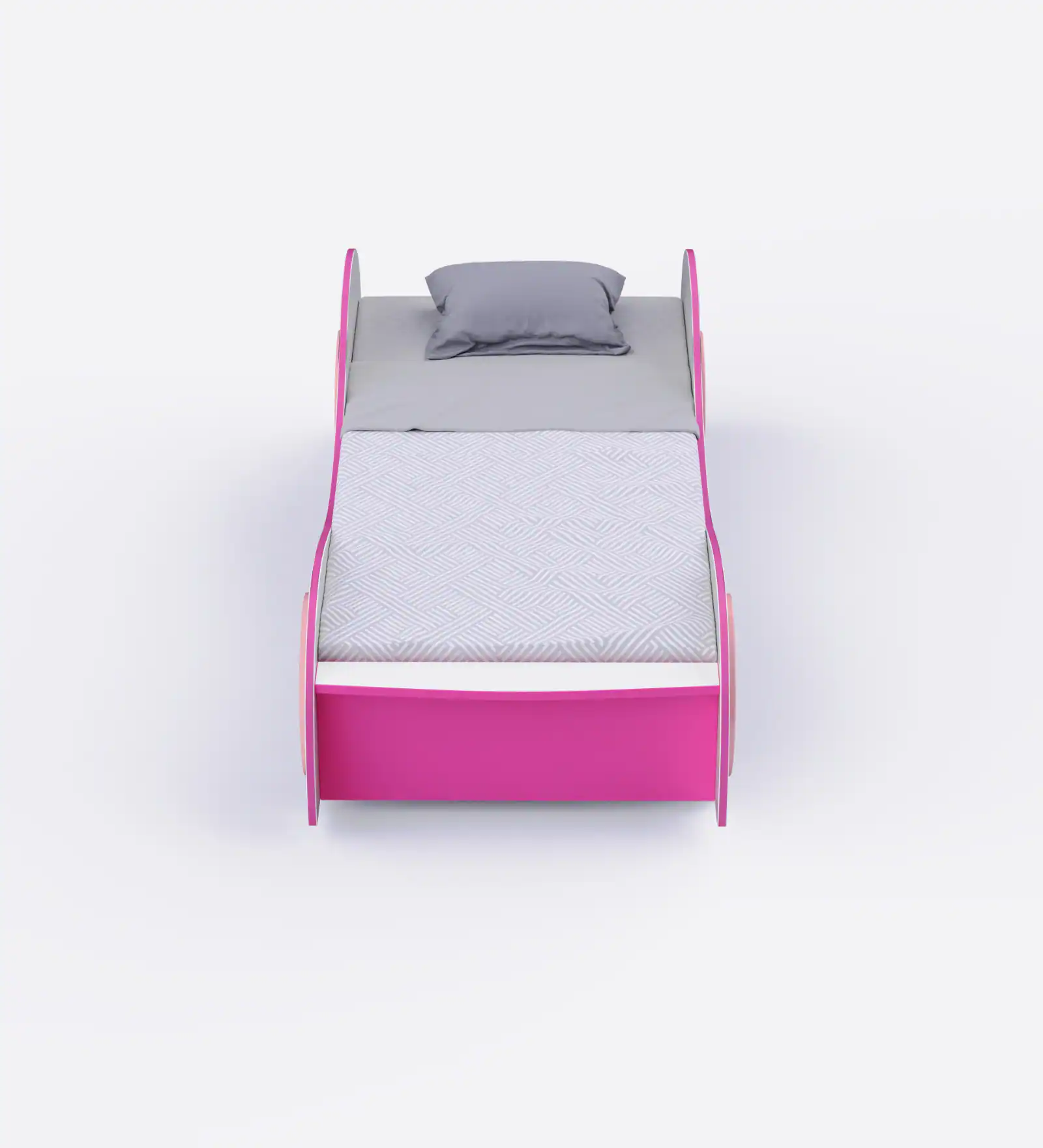 Prism Plush Look Teak Wood Without Storage Kids Bed for Girls and Boys (Multicolor) - Image 3