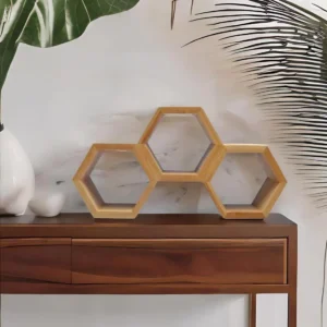 Bamboo Wine Rack, 3-Bottle Eco-Friendly Wine Holder, Compact & Stylish Wine Organizer for Countertop or Bar