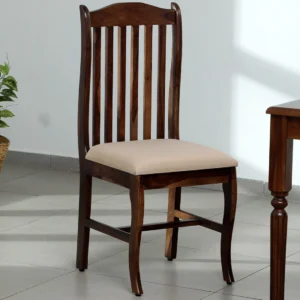 Haven Handmade Teak Wood Dining Chair Modern Design, Perfect for Dining Room or Kitchen (Provincial Teak Finish)