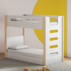 Double Decker Handmade Teak Wood Bunk Bed Sturdy Space-Saving