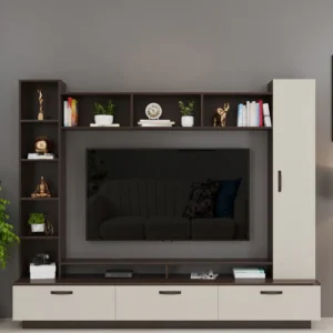 Fenily Wooden Rectangular TV Unit (Wenge Finish 65")