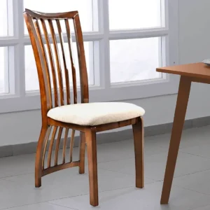Calvo Handmade Teak Wood Dining Chair Modern Design, Perfect for Dining Room or Kitchen (Provincial Teak Finish)