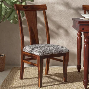 Kentan Handmade Teak Wood Dining Chair Modern Design, Perfect for Dining Room or Kitchen (Oak Finish)