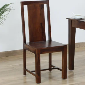 Princeton Handmade Teak Wood Dining Chair Modern Design, Perfect for Dining Room or Kitchen (Teak Finish)