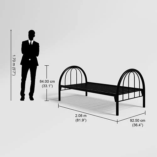 Esca Cave Handmade Teak Wood Rectangular Single Bed Solid Teak Wood Frame, Rustic Elegance, Durable and Stylish Bedroom - Image 3
