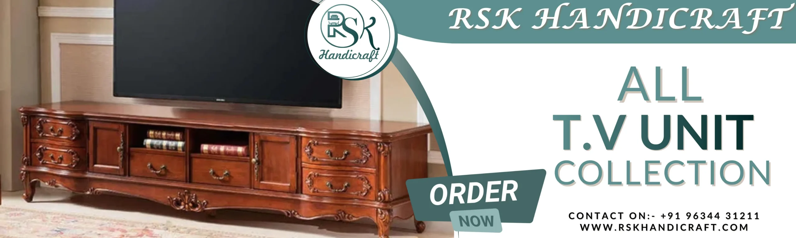 T.V Unit Banner RSK HANDICRAFT (1)
