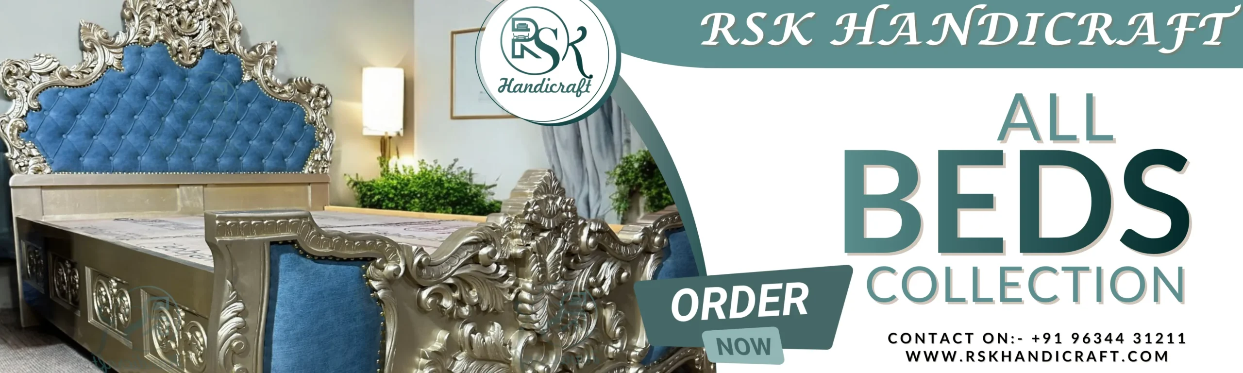 White Brown Furniture Collection Banner Free (1000 x 300 mm)